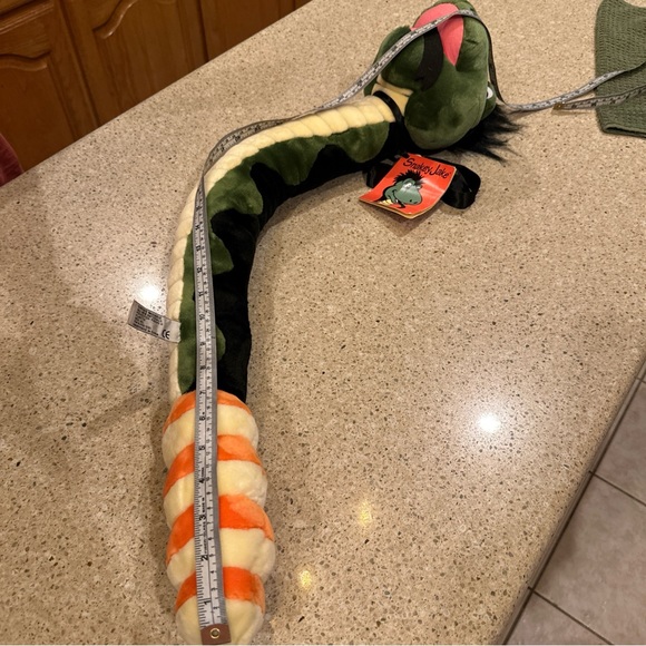 Snakey Jake By Aurora World inc. 2002 W/Original Tags. Shaker In Tail~ 34”L VTG - Picture 4 of 16